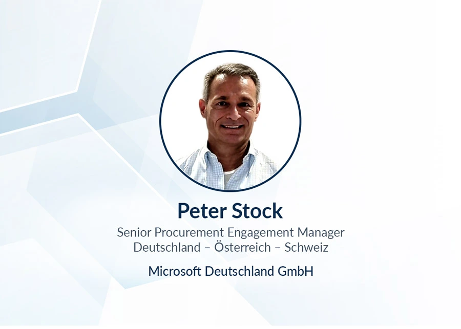 Interview mit Herrn Peter Stock Senior Procurement Engagement Manager Deutschland – Österreich – Schweiz